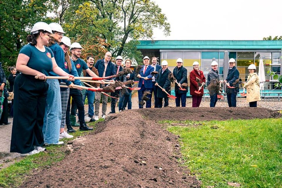 Baustart der Creative Hall Assisted Living - CHAL - an der Pädagogischen Hochschule in Schwäbisch Gmünd