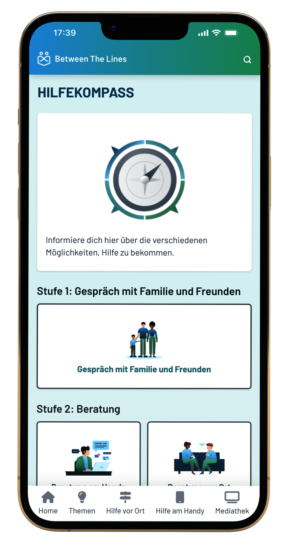 Die App Between The Lines im Rems-Murr-Kreis 