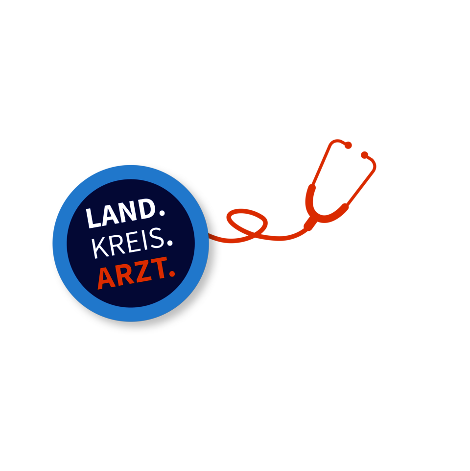 Das Logo der Kampagne „LAND.KREIS.ARZT.“