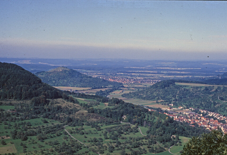 Aus dem Kreisarchiv: Neuffen, Blick vom Hohenneuffen