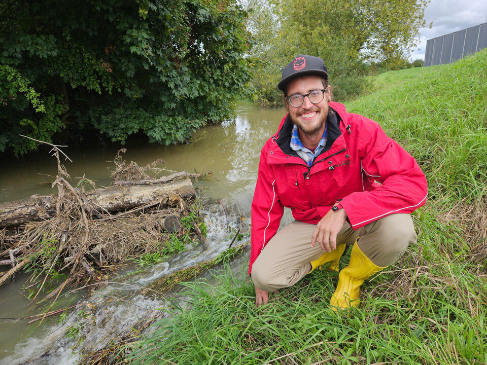 Fabian Gebhardt ist Bibermanager beim Umweltamt des Landkreises Waldshut