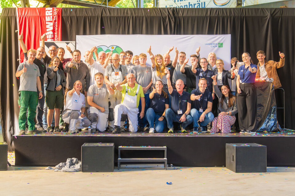 150 Schülerinnen und Schüler hatten die Gelegenheit, handwerkliche Berufe in den Klimagewerken kennenzulernen und gegeneinander in Spielen anzutreten. 