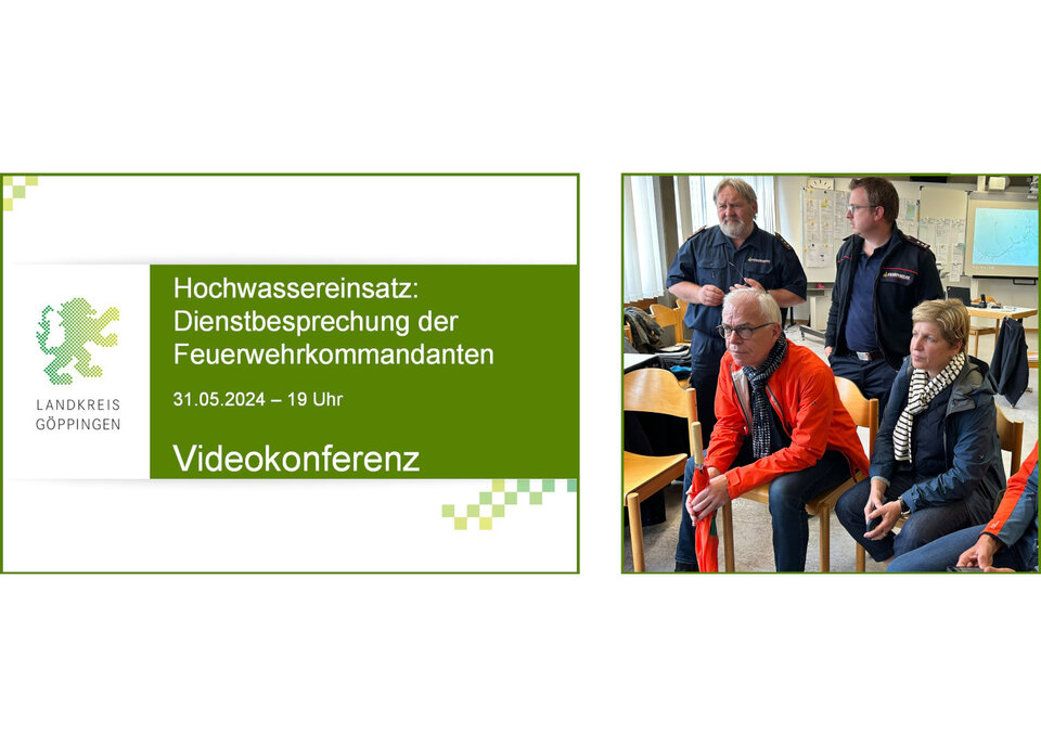 Krisenkommunikation: Videokonferenz des Feuerwehr-Führungsstabes 