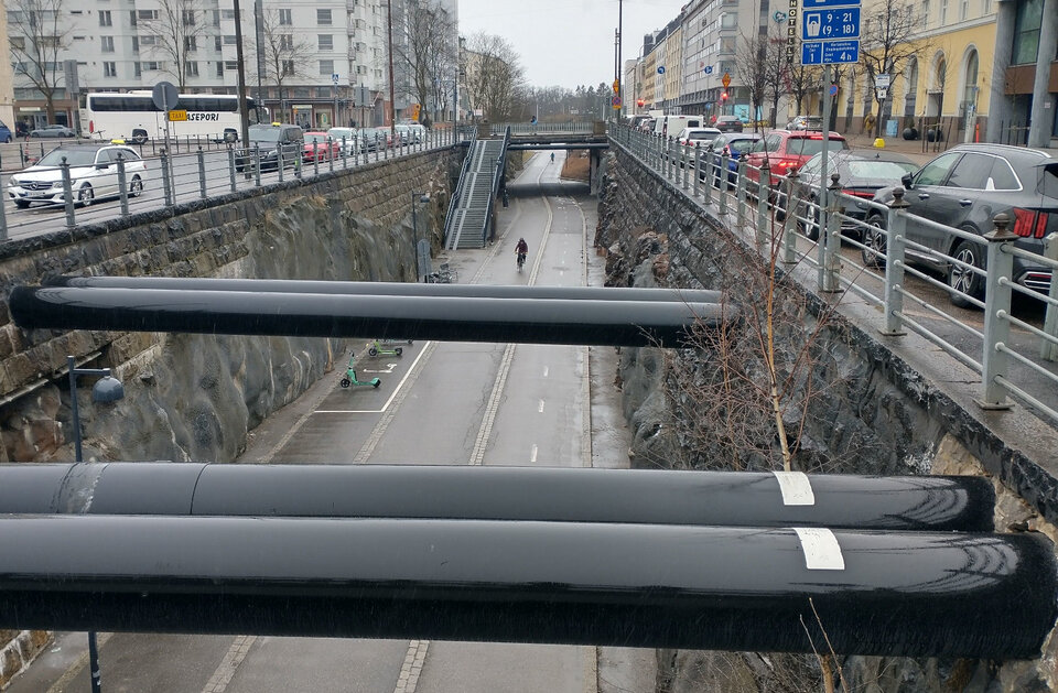 Nachhaltiges Verkehrsmanagement: Eine frühere Bahnstrecke verbindet heute als Rad- und Fußweg das Zentrum von Helsinki mit den südwestlichen Statteilen.

