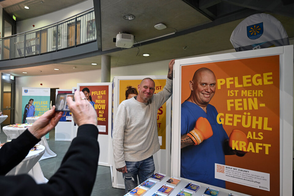 Daniel Kurz vor seinem Motiv