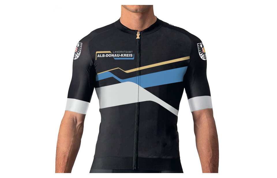 Rennrad-Trikot im "Landratsamt-Design"