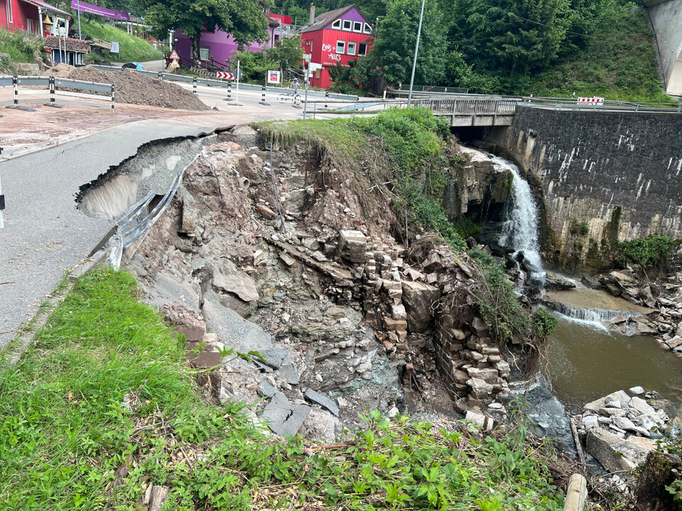 Das Ausmaß der Schäden in Welzheim